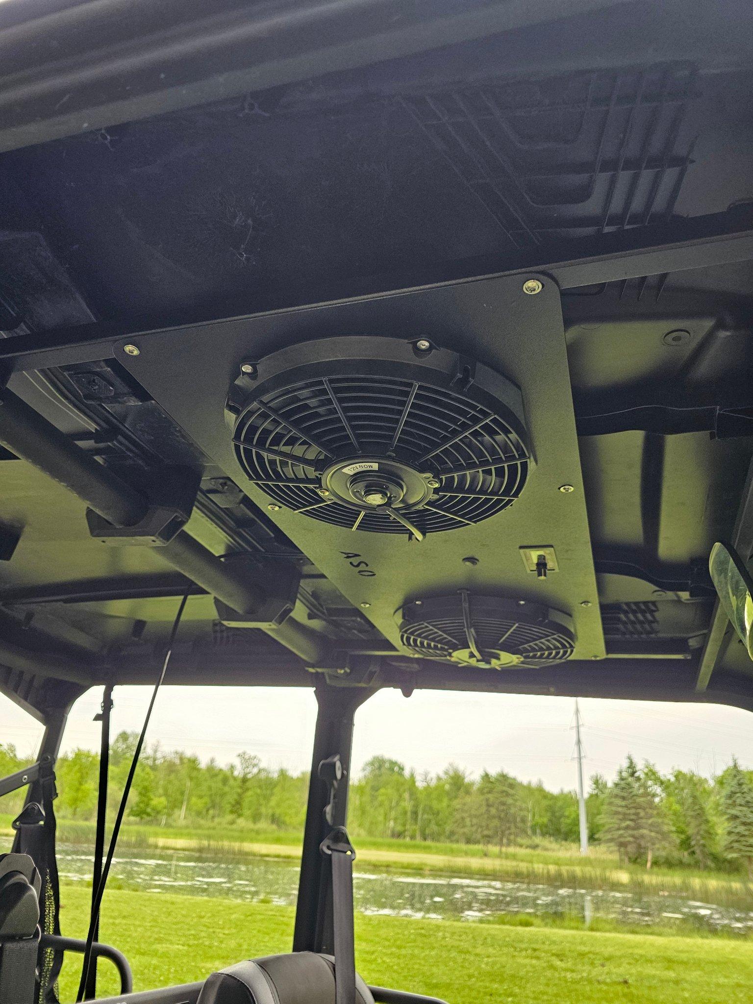 Can am Defender overhead fan system